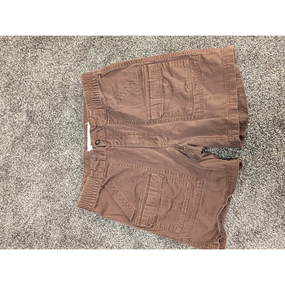 Natural Issue Mens Cargo Shorts Size 30 Cotton Elastic Waist Utility Pockets - Picture 7 of 10